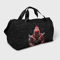 Сумки спортивные Новогодний Дэдпул, цвет: 3D-принт