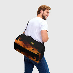 Сумки спортивные Герб России геометрия, цвет: 3D-принт — фото 2