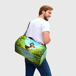 Сумки спортивные Веселая уточка, цвет: 3D-принт — фото 2