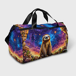 Сумки спортивные Ленивец и звездное небо, цвет: 3D-принт
