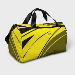 Сумки спортивные Sport жёлтый с чёрным точечный, цвет: 3D-принт