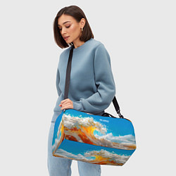 Сумки спортивные Все дуреют с этого моря пива, цвет: 3D-принт — фото 2