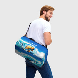 Сумки спортивные Все дуреют с этой рыбки золотой, цвет: 3D-принт — фото 2