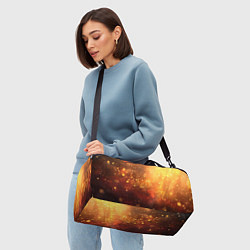 Сумки спортивные Золотая блестящая текстура, цвет: 3D-принт — фото 2