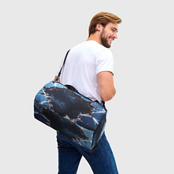 Сумки спортивные Объемная дыра в стене текстура, цвет: 3D-принт — фото 2