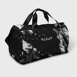 Сумки спортивные Ведьмак лого серые краски, цвет: 3D-принт