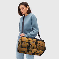 Сумки спортивные Глаза в каменных домах, цвет: 3D-принт — фото 2