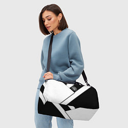 Сумки спортивные Манчестер Юнайтед геометрия, цвет: 3D-принт — фото 2