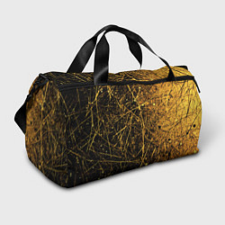 Сумки спортивные Золотые царапины текстура, цвет: 3D-принт