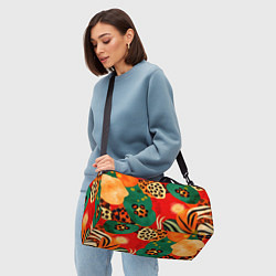 Сумки спортивные Анималистичный африканский паттерн, цвет: 3D-принт — фото 2