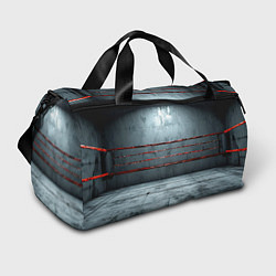 Сумки спортивные Серый ринг, цвет: 3D-принт