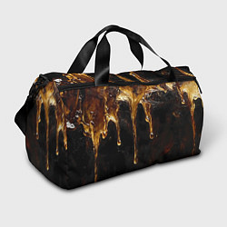 Сумки спортивные Стекающий мед - текстура, цвет: 3D-принт