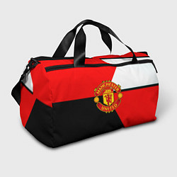 Сумки спортивные Манчестер юнайтед геометрия линии, цвет: 3D-принт