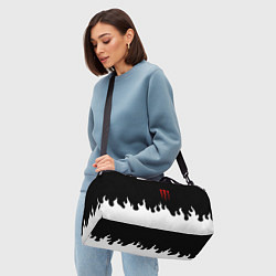 Сумки спортивные Monster energy red logo, цвет: 3D-принт — фото 2