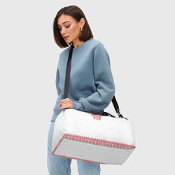 Сумки спортивные Славянский орнамент и узоры - вышиванка рубаха бел, цвет: 3D-принт — фото 2