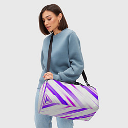 Сумки спортивные Color white pink, цвет: 3D-принт — фото 2