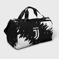 Сумки спортивные Juventus black fire, цвет: 3D-принт