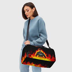 Сумки спортивные Admin в огне, цвет: 3D-принт — фото 2
