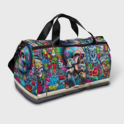 Сумки спортивные Том и Джерри - панк не умер, цвет: 3D-принт