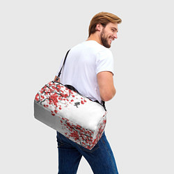 Сумки спортивные Сакура с иероглифом Любовь, цвет: 3D-принт — фото 2