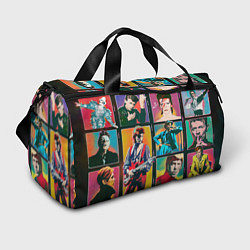 Спортивная сумка David Bowie vintage collage