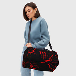 Сумки спортивные Monster energy storm red, цвет: 3D-принт — фото 2