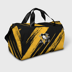 Сумки спортивные Питтсбург Пингвинз - брызги краски, цвет: 3D-принт