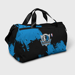 Сумки спортивные Даллас Маверикс - брызги краски, цвет: 3D-принт