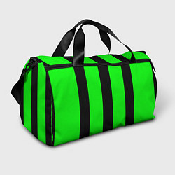 Спортивная сумка Color green black line