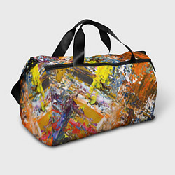 Сумки спортивные Живая Абстракция: Поток Цветов и Форм в Постоянном, цвет: 3D-принт