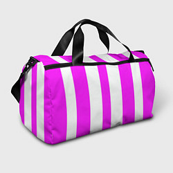 Сумки спортивные Color white pink lines, цвет: 3D-принт
