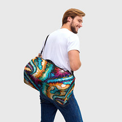 Сумки спортивные Разноцветный узор, цвет: 3D-принт — фото 2