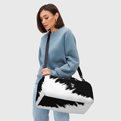 Сумки спортивные Doom краски черно белый, цвет: 3D-принт — фото 2