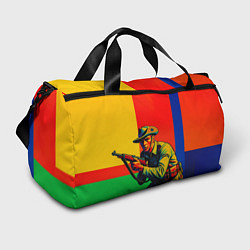 Спортивная сумка Австралийский ретро солдат поп-арт