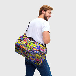 Сумки спортивные Monster energy бренды стикеры, цвет: 3D-принт — фото 2