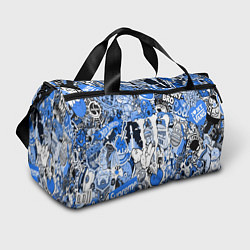 Сумки спортивные Monster energy sticker blue, цвет: 3D-принт