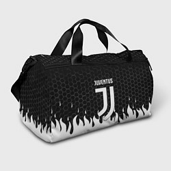 Сумки спортивные Juventus соты огонь, цвет: 3D-принт