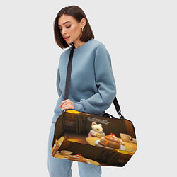 Сумки спортивные Просыпаться ради глупых дел, цвет: 3D-принт — фото 2