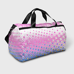 Сумки спортивные Розово-голубой узор, цвет: 3D-принт