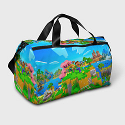 Сумки спортивные Майнкрафт - на встречу приключениям, цвет: 3D-принт