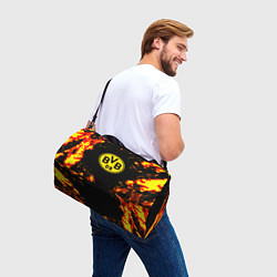 Сумки спортивные Borussia огненные краски, цвет: 3D-принт — фото 2