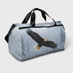 Сумки спортивные Зимний орёл, цвет: 3D-принт
