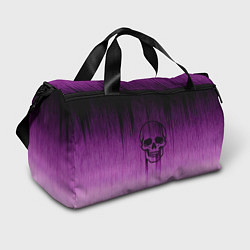 Сумки спортивные Проступающий череп аметистовый, цвет: 3D-принт