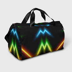 Сумки спортивные Neon multicolored lines, цвет: 3D-принт