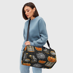 Сумки спортивные Атмосфера хэллоуина, цвет: 3D-принт — фото 2