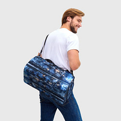 Сумки спортивные Новогодняя ночная Москва, цвет: 3D-принт — фото 2