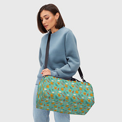 Сумки спортивные Новогодний паттерн печенье с конфетами, цвет: 3D-принт — фото 2