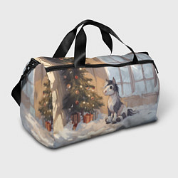 Спортивная сумка Лошадка у елки