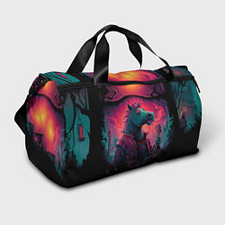 Сумки спортивные Лошадь рок стиль, цвет: 3D-принт