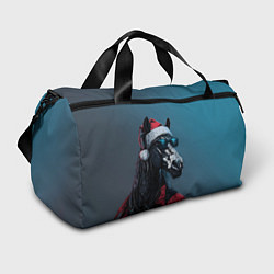 Спортивная сумка Лошадь в новогоднем стиле